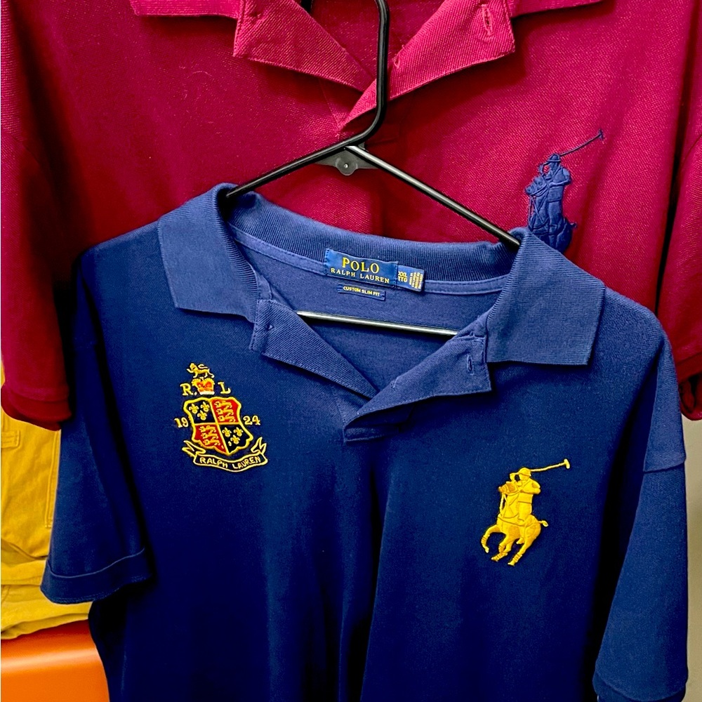 2 Ralph lauren polo big logo shirts xxl